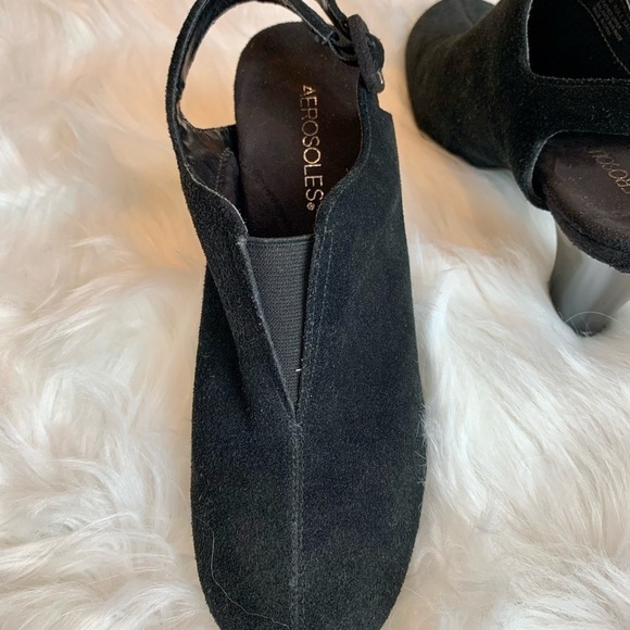 Aerosoles- Roll Back- black Suede mules/ Pumps - size 8 - Picture 4 of 6